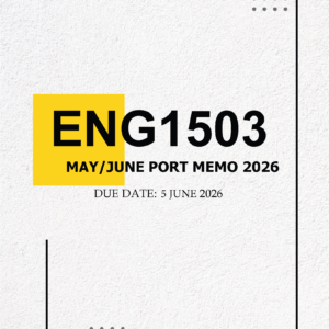 ENG1503 May/June (PORTFOLIO) MEMO – Due 5 JUNE 2026