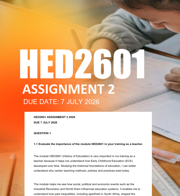 HED2601 Assignment 2 Semester 1 2026 - Due 7 July 2026