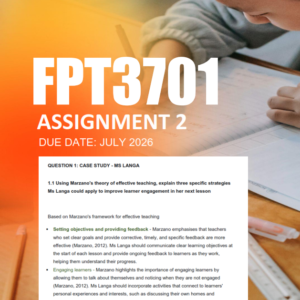 FPT3701 Assignment 2 Semester 2 2026 - Due 30 July 2026