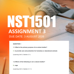 NST1501 Assignment 3 Semester 2 2026 - Due 3 August 2026