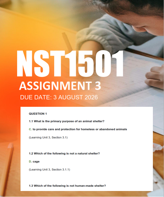 NST1501 Assignment 3 Semester 2 2026 - Due 3 August 2026