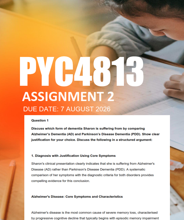 PYC4813 Assignment 2 Semester 2 2026 - Due 7 August 2026