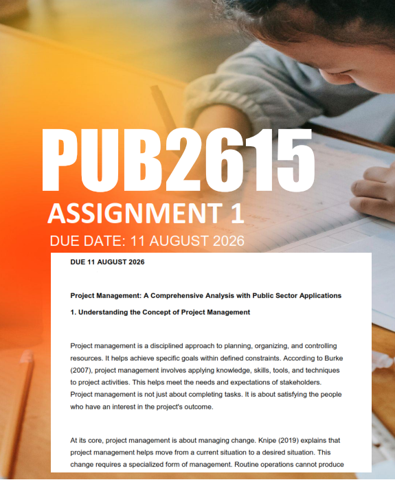 PUB2615 Assignment 1 Semester 2 2026 - Due 11 August 2026