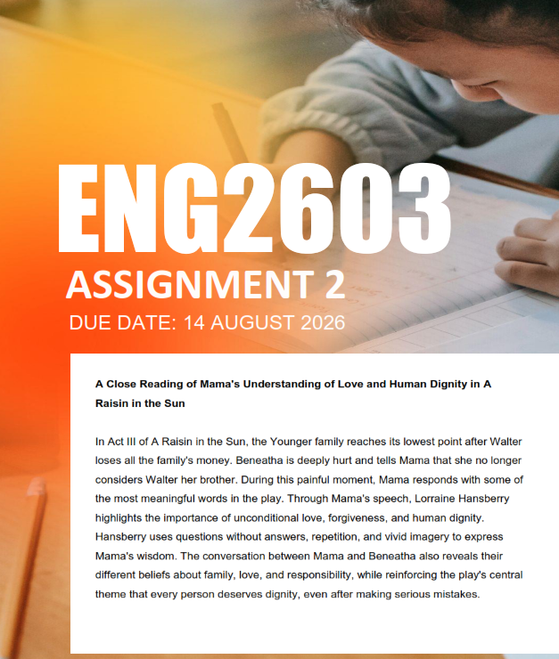 ENG2603 Assignment 2 Semester 2 2026 - Due 14 August 2026