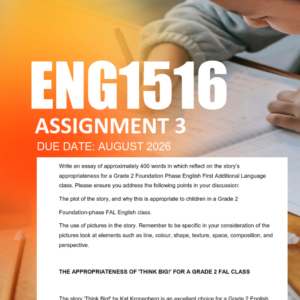 ENG1516 Assignment 3 Semester 2 2026 - Due August 2026