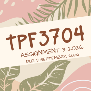 TPF3704 Assignment 3 Portfolio Semester 2 2026 - Due 29 September 2026