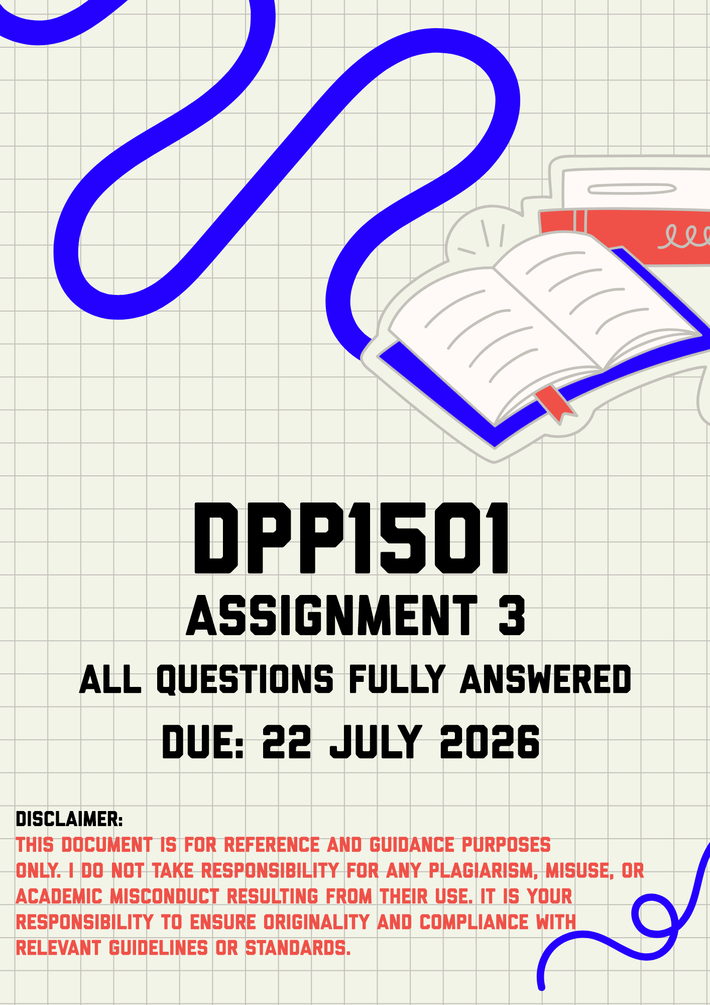 DPP1501 Assignment 3 Memo | Due 22 July 2026