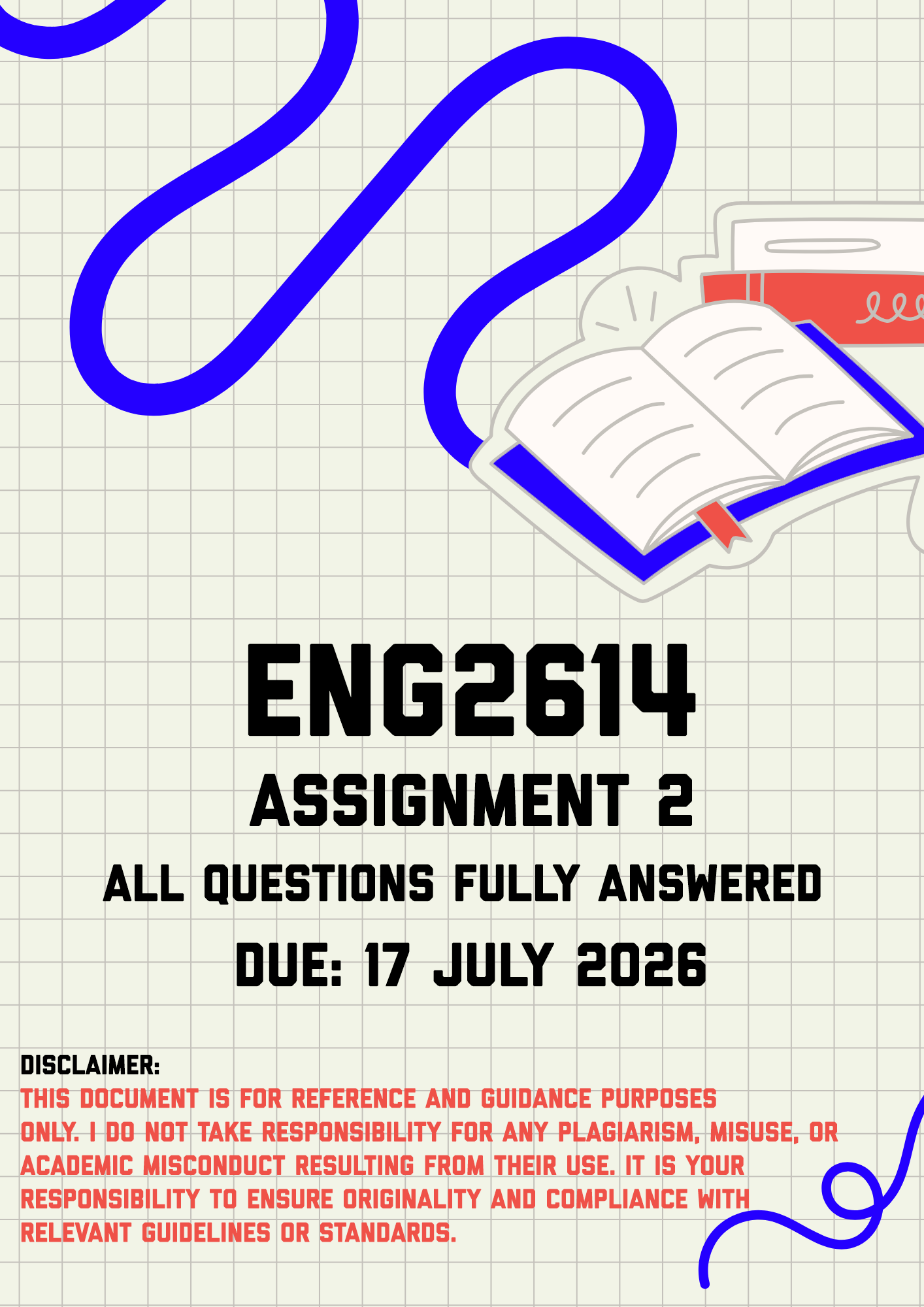 ENG2614 Assignment 2 Memo | Due 17 July 2026