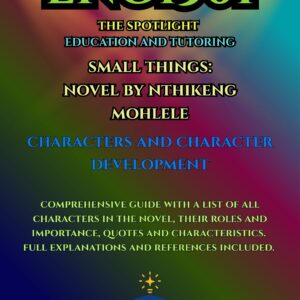 SMALL THINGS - CHARACTERS AND CHARACTER DEVELOPMENT - A COMPREHENSIVE GUIDE 2026 FOR THE NOVEL BY NTHIKENG MOHLELE