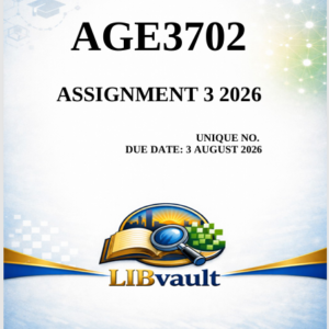 AGE3702 Assignment 3 (COMPLETE ANSWERS) 2026 - Due 3 August 2026