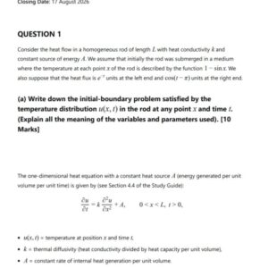 APM3701 Assignment 2 2026 | Due 17 August 2026 - Distinction Guaranteed