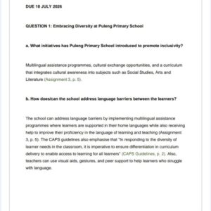 DPP1501 Assignment 3 2026 | Due 10 July 2026 - Distinction Guaranteed