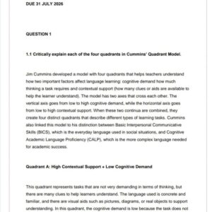 HED4807 Assignment 3 2026 | Due 31 July 2026 - Distinction Guaranteed