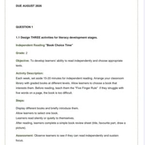 HLT3701 Assignment 2 2026 | Due August 2026 - Distinction Guaranteed