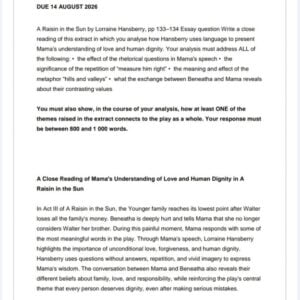 ENG2603 Assignment 2 2026 | Due 14 August 2026 - Distinction Guaranteed