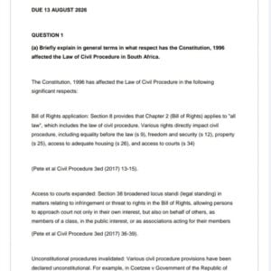 CIV3701 Assignment 1 2026 | Due 13 August 2026 - Distinction Guaranteed