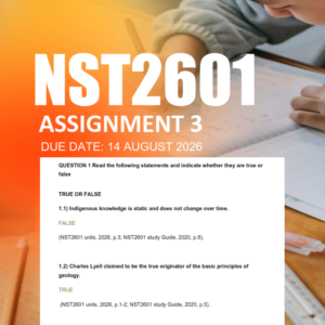 FOR3706 Assignment 1 Semester 2 2026 - Due 14 August 2026