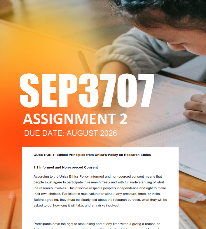 SEP3707 Assignment 2 Semester 2 2026 - Due August 2026