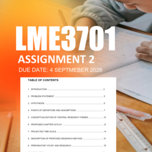 LME3701 Assignment 2 2026 (Historical and Comparative) - Due 4 September 2026
