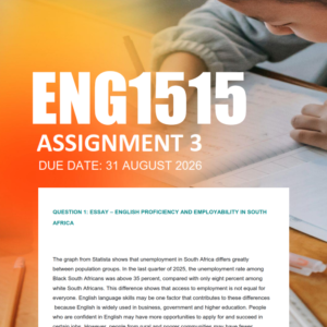 ENG1515 Assignment 3 Semester 2 2026 - Due 31 August 2026