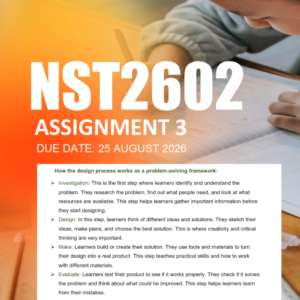 NST2602 Assignment 3 Semester 2 2026 - Due 25 August 2026