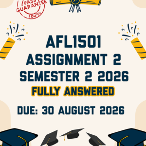 AFL1501 ASSIGNMENT 2 SEMESTER 2 2026 - THREE STORIES PROVIDED (DUE 30 AUGUST 2026)