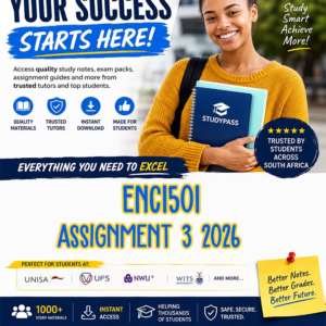 ENC1501 Assignment 3 2026 (ANSWERS) – Due AUGUST 2026 (100% TRUSTED & BEST ANSWERS)