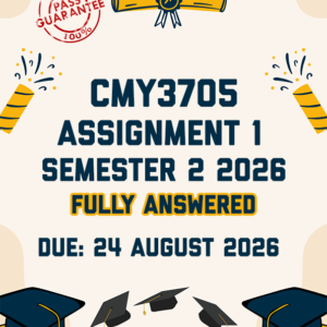 CMY3705 ASSIGNMENT 1 SEMESTER 2 2026 - TWO ESSAYS PROVIDED (DUE 24 AUGUST 2026)