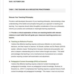 BTE2601 Portfolio 2026 | Due 2 October 2026 - Distinction Guaranteed