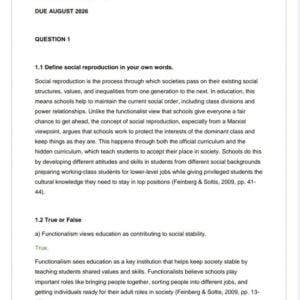 HED4809 Assignment 4 2026 | Due August 2026 - Distinction Guaranteed