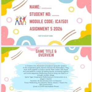 ICA1501 Assignment 5 2026 | Due 12 August 2026 - Distinction Guaranteed