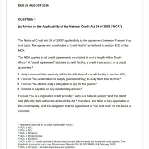 LCP4801 Assignment 1 2026 | Due 28 August 2026 - Distinction Guaranteed