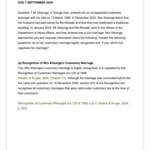 PVL2601 Assignment 1 2026 | Due 7 September 2026 - Distinction Guaranteed