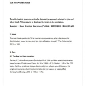 MLL5901 Assignment 2 2026 | Due 1 September 2026 - Distinction Guaranteed