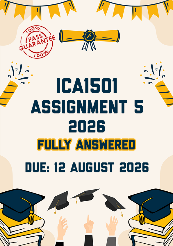 ICA1501 ASSIGNMENT 5 2026 - THREE GAMES PROVIDED (DUE 12 AUGUST 2026)