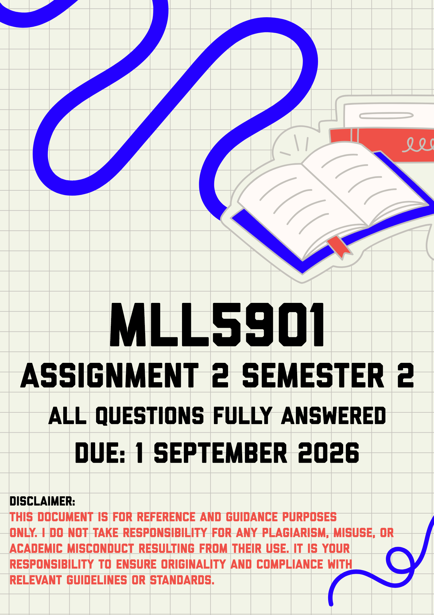 MLL5901 Assignment 2 Semester 2 MEMO | Due 1 September 2026