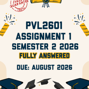 PVL2601 ASSIGNMENT 1 (QUIZ) SEMESTER 2 2026 - ALL CORRECT ANSWERS PROVIDED (DUE AUGUST 2026)