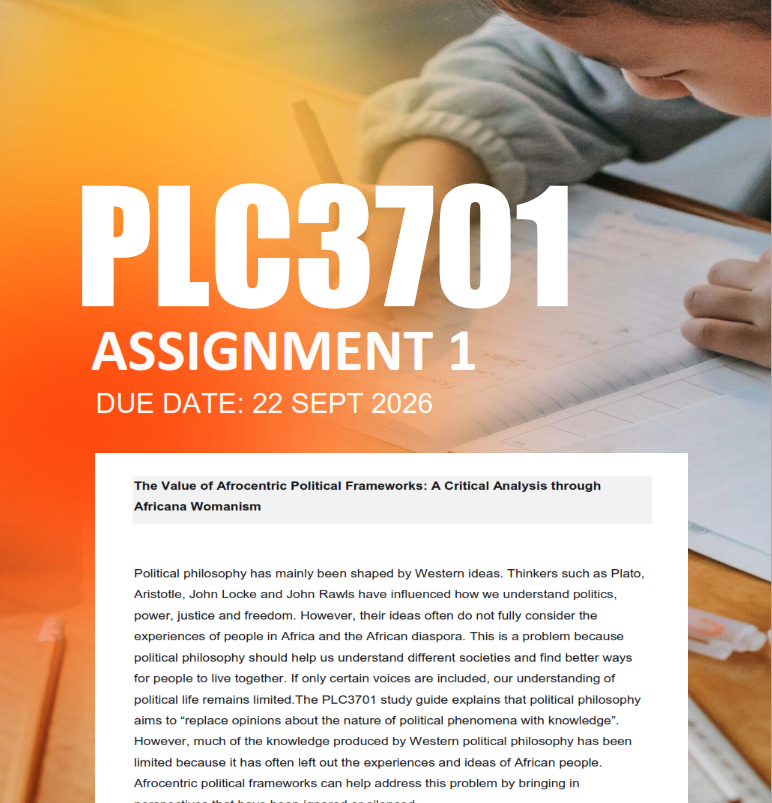 PLC3701 Assignment 1 Semester 2 2026 - Due 22 September 2026