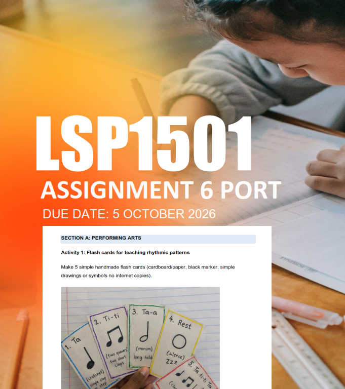 LSP1501 Assignment 6 Semester 2 2026 - Due 5 October 2026