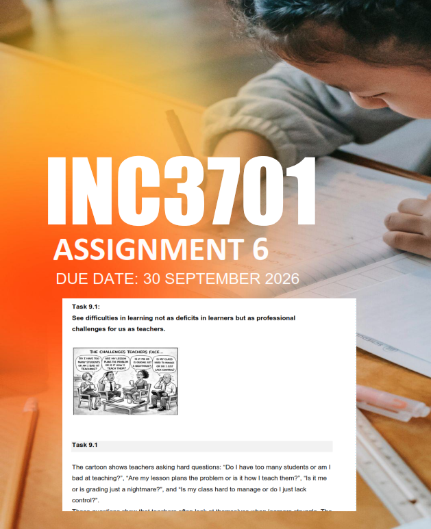 INC3701 Assignment 6 Semester 2 2026 - Due 30 September 2026