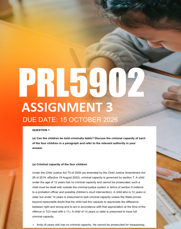 PRL5902 Assignment 3 Semester 2 2026 - Due 15 October 2026