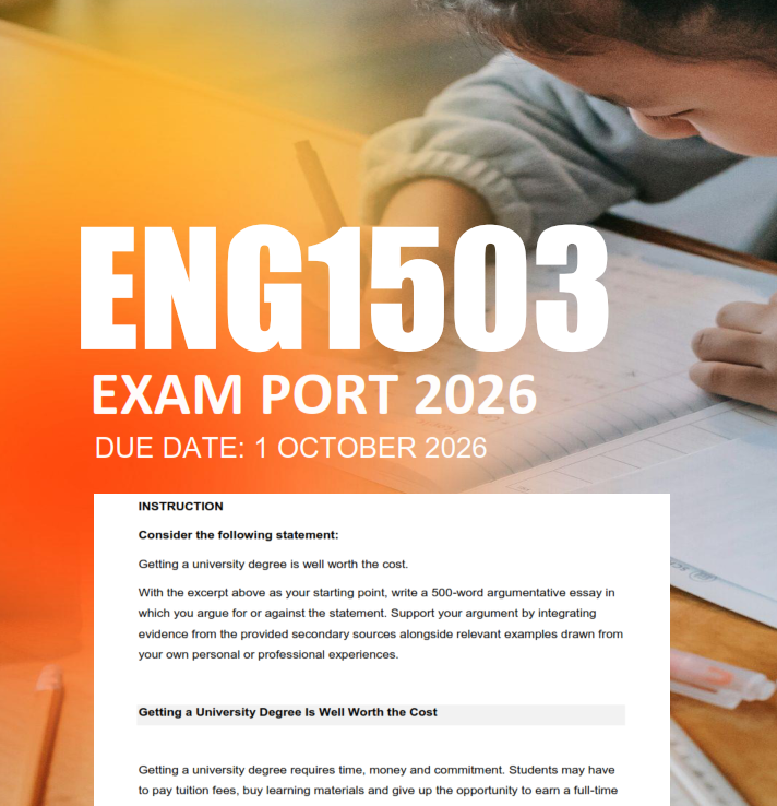 ENG1503 Exam Portfolio 2026 - Due 1 October 2026