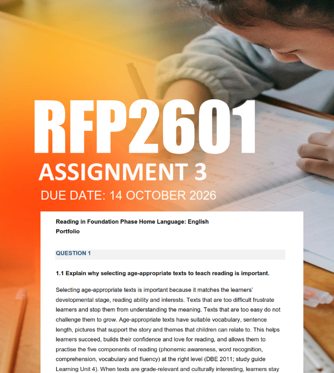 RFP2601 Assignment 3 Semester 2 2026 - Due 14 October 2026
