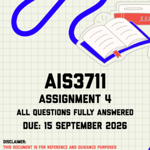 AIS3711 Assignment 4 MEMO | Due 15 September 2026