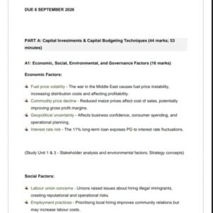 MAC2602 Assignment 1 2026 | Due 8 September 2026 - Distinction Guaranteed
