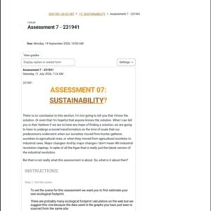 SUS1501 Assignment 7 2026 | Due 14 September 2026 - Distinction Guaranteed