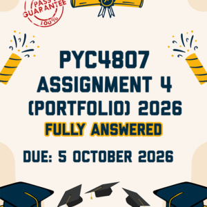 PYC4807 ASSIGNMENT 4 (PORTFOLIO) 2026 - FULLY ANSWERED (DUE 5 OCTOBER 2026)