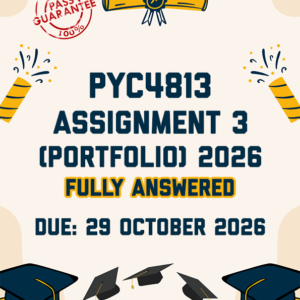 PYC4813 ASSIGNMENT 3 (PORTFOLIO) 2026 - FULLY ANSWERED (DUE 29 OCTOBER 2026)