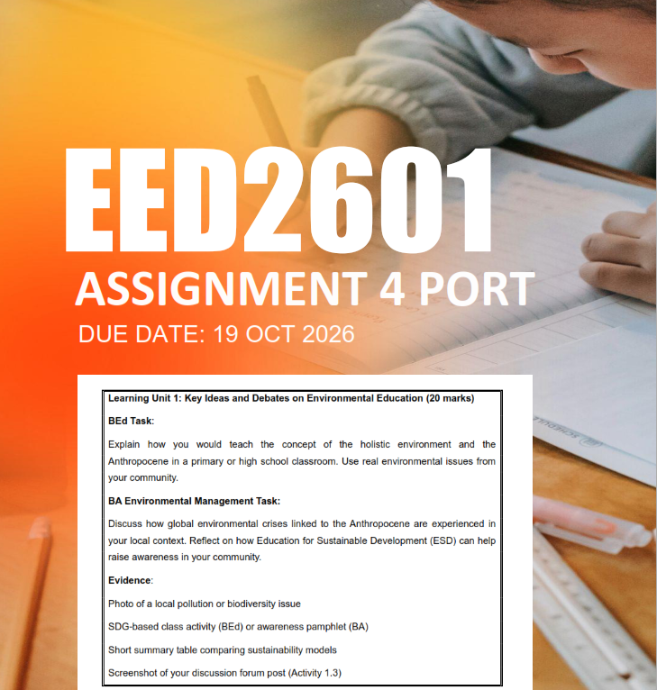 EED2601 Assignment 4 Portfolio Semester 2 2026 - Due 19 October 2026
