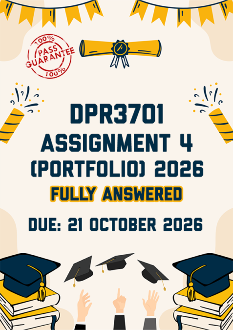 DPR3701 UNISA Assignment Memo 2026 | StudyPass